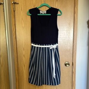 Pink Martini Navy Dress with White Accents
